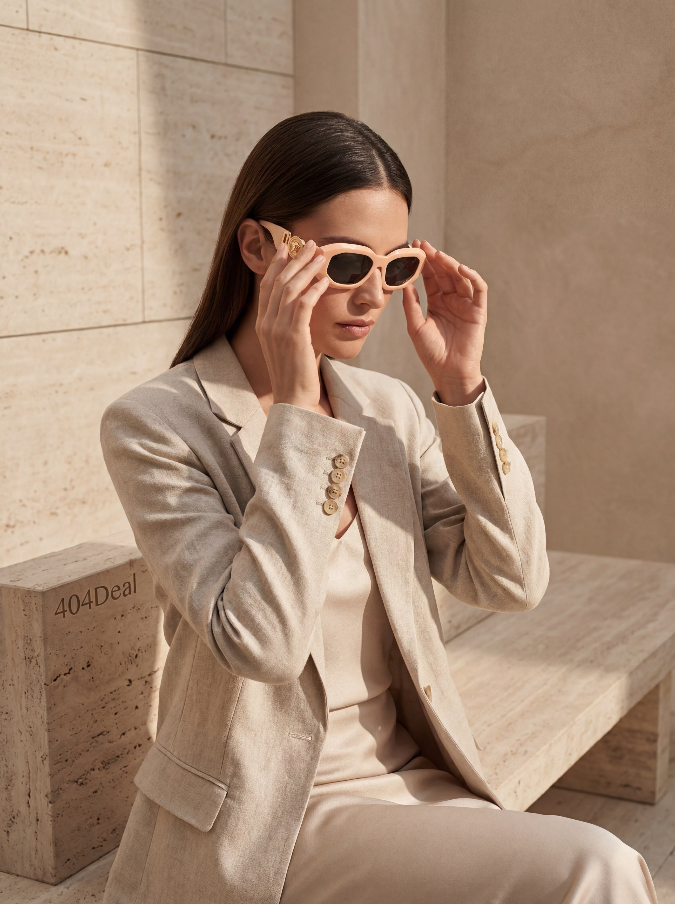 Versace Medusa Medallion Acetate Sunglasses