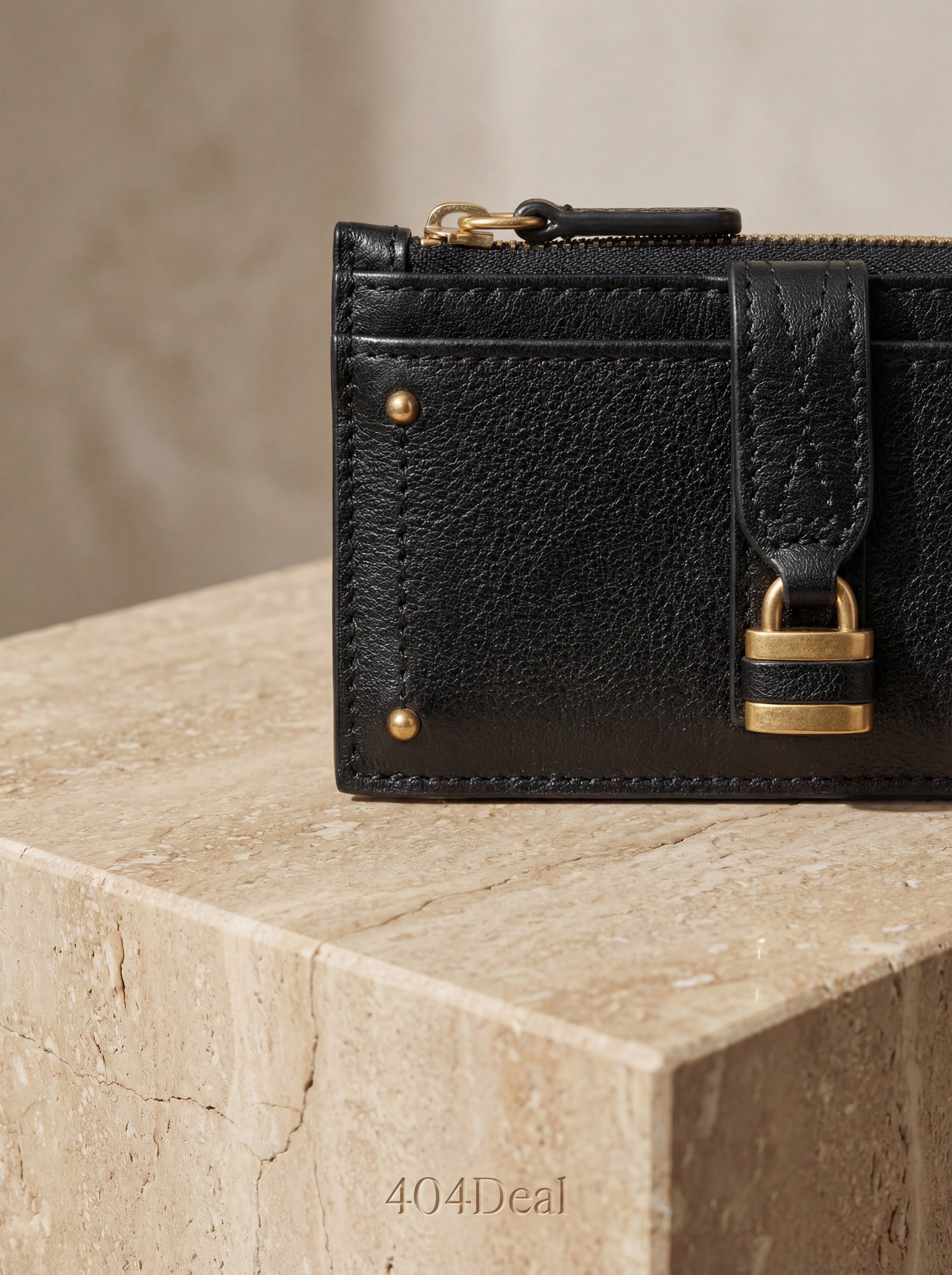 Chloé Calf Leather Padlock Wallet