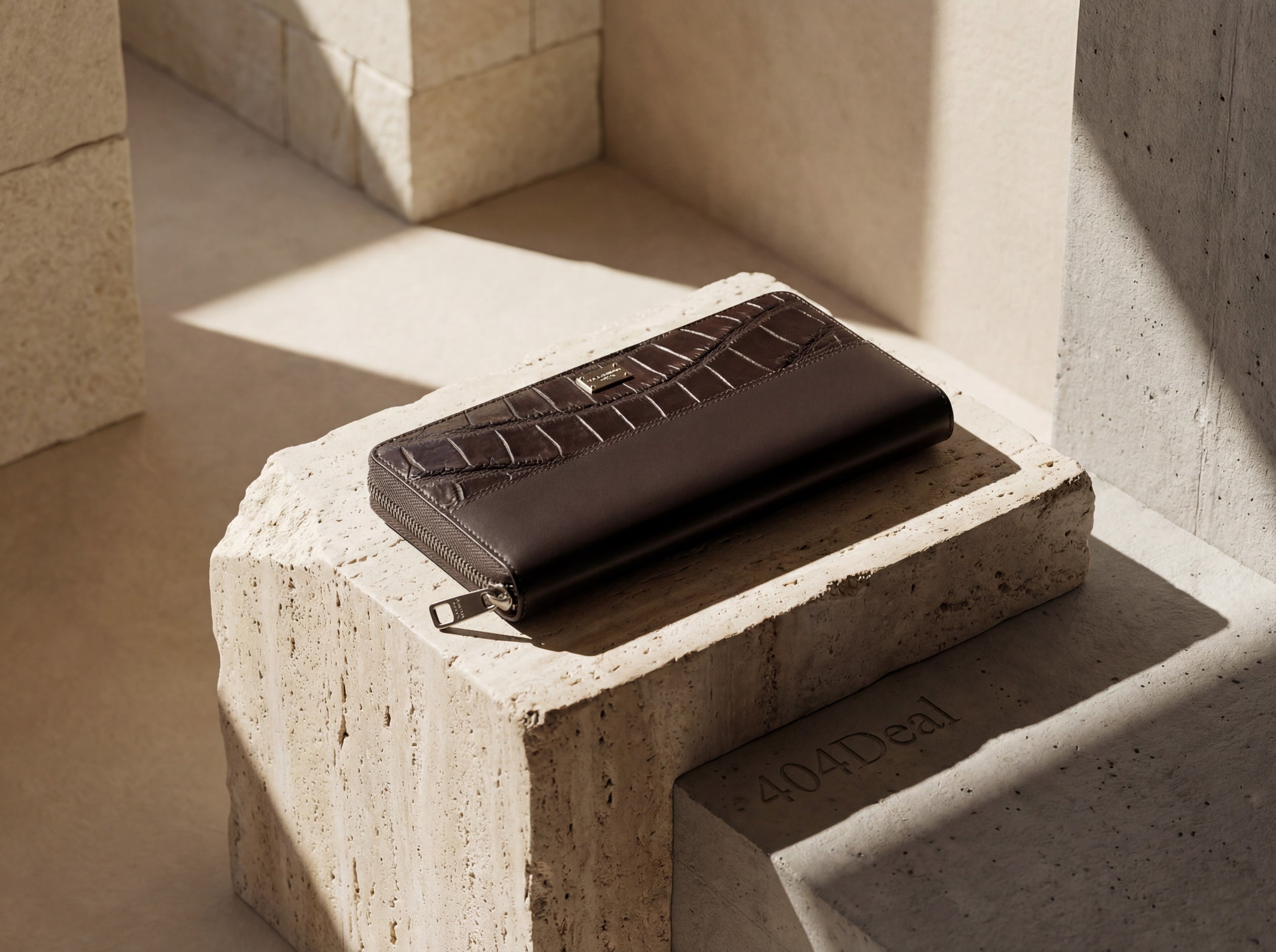 Dolce & Gabbana Exotic Leather Zip Around Wallet