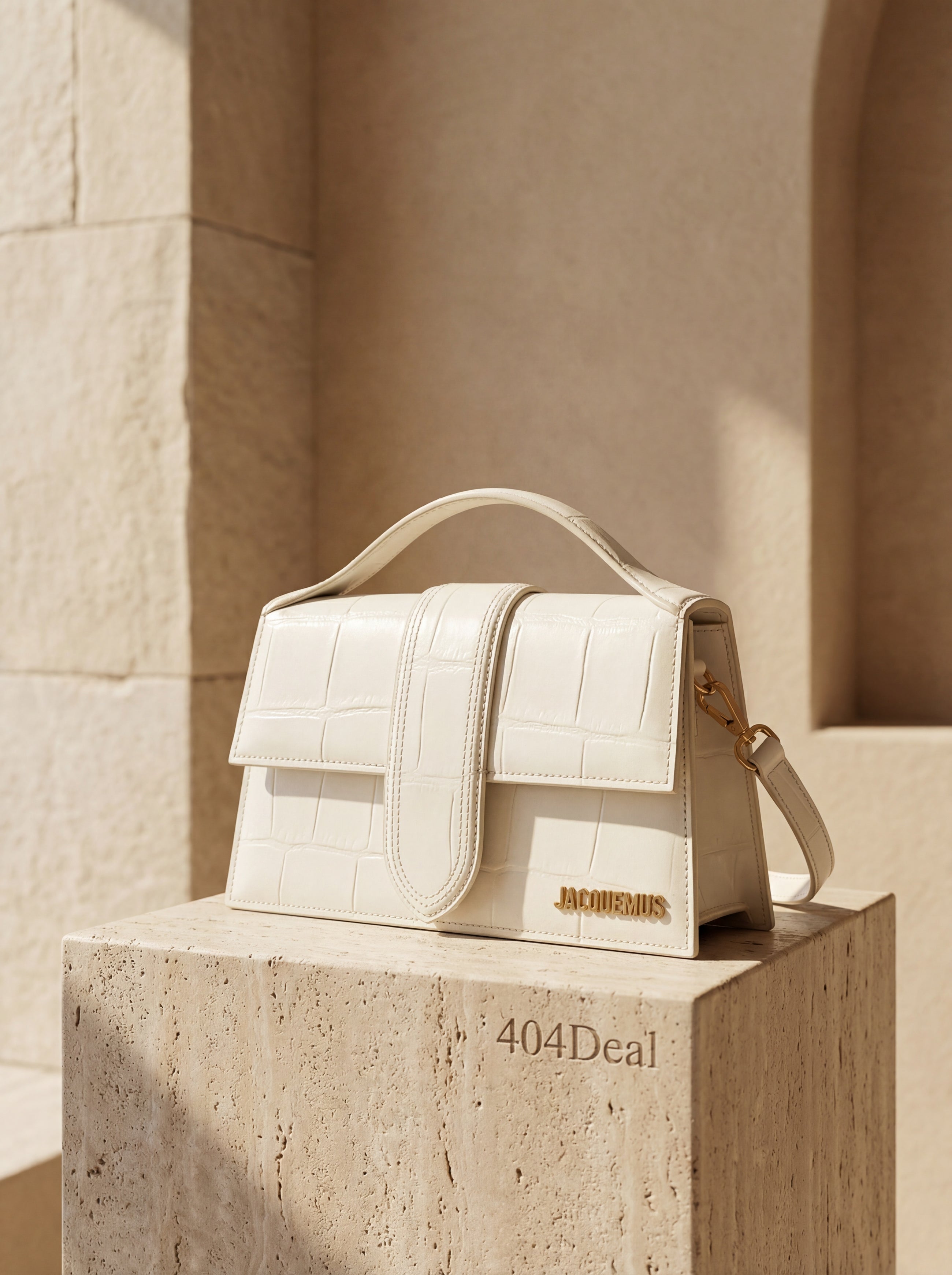 Jacquemus Le Grand Bambino Croco Leather Handbag