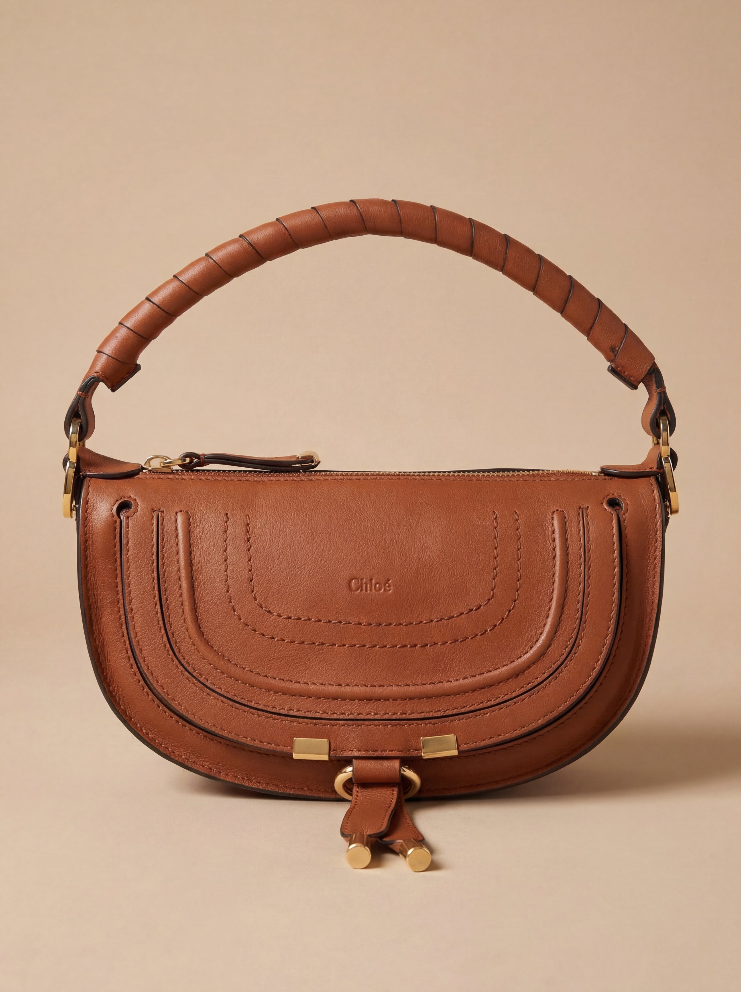 Chloé Marcie Mini Shoulder Bag in Smooth Calf Leather
