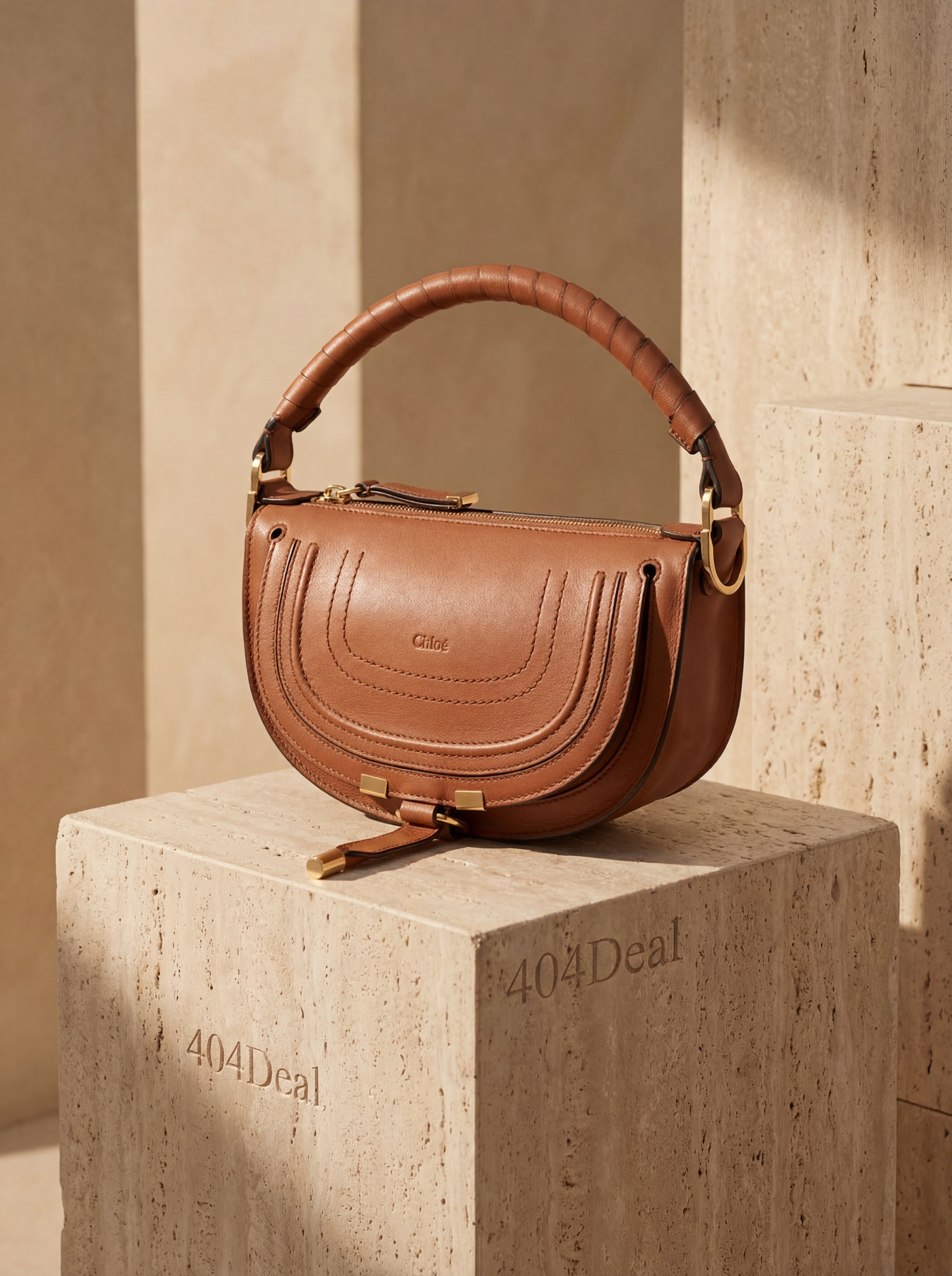 Chloé Marcie Mini Shoulder Bag in Smooth Calf Leather