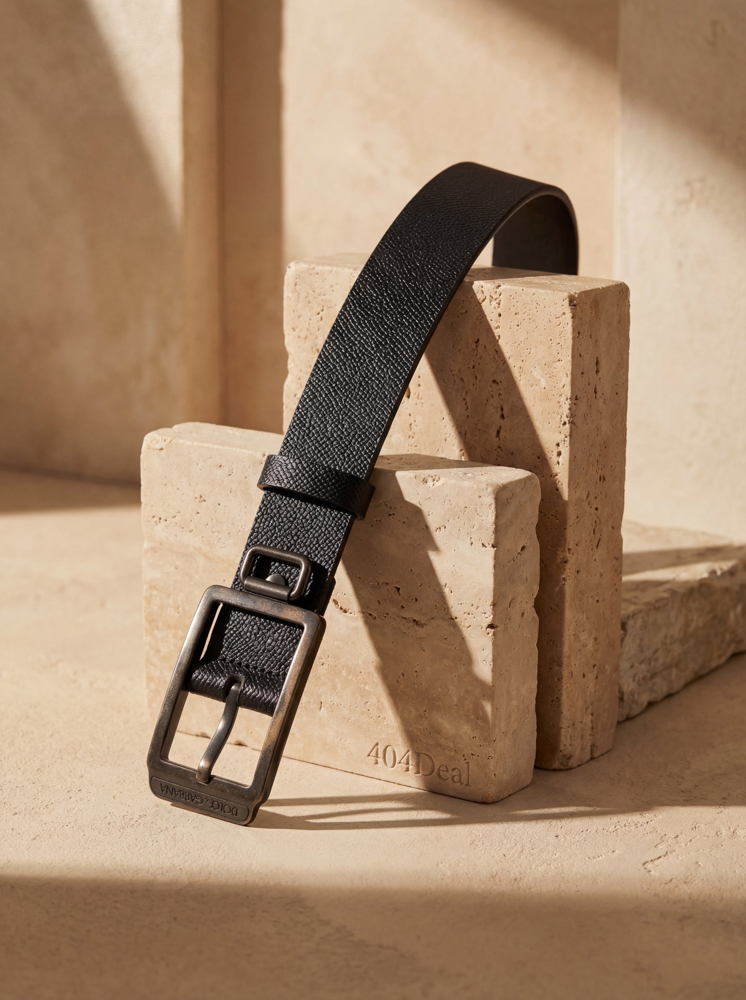 Dolce & Gabbana Calf Leather Buckle Belt