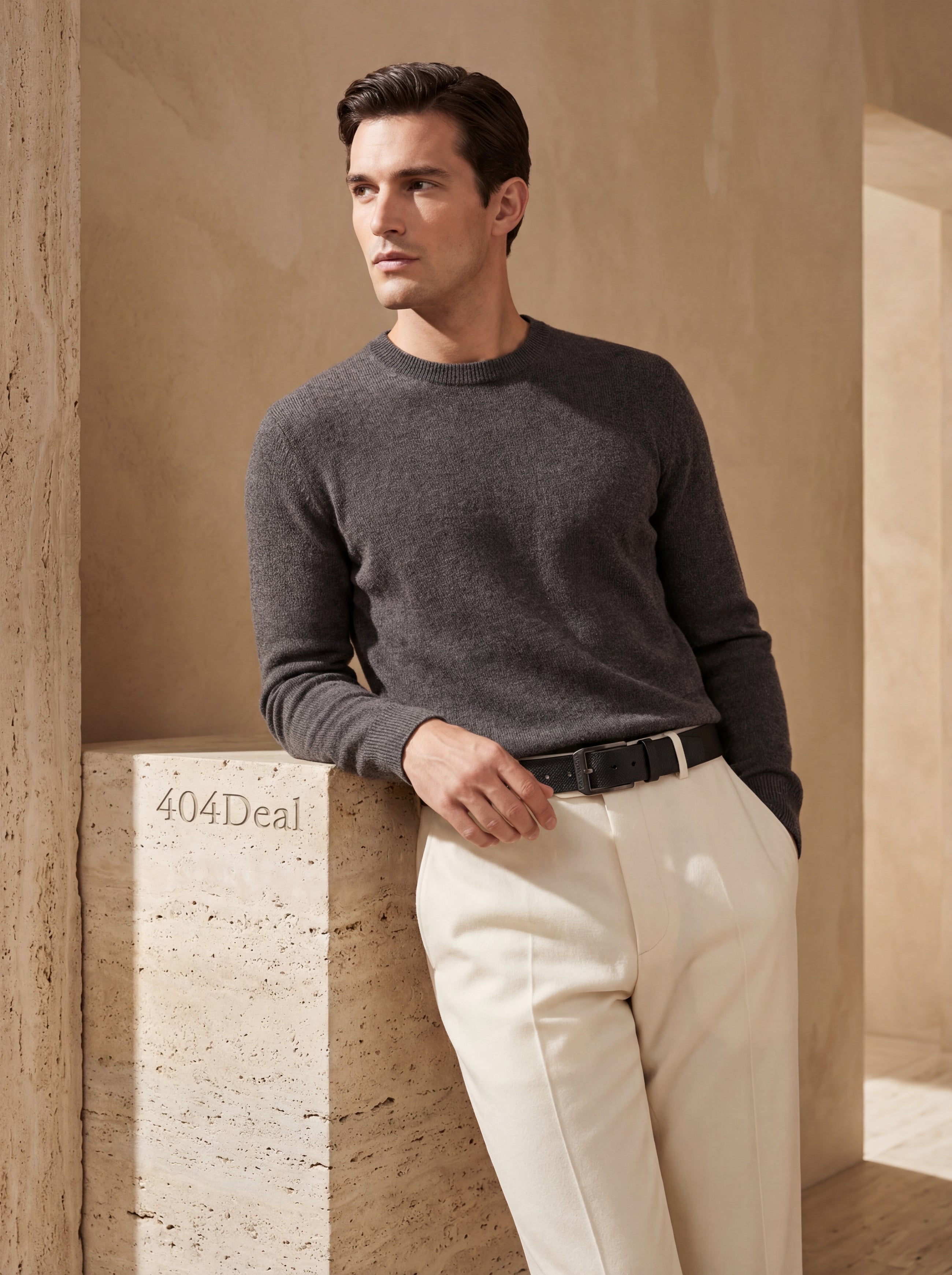 Dolce & Gabbana Calf Leather Buckle Belt