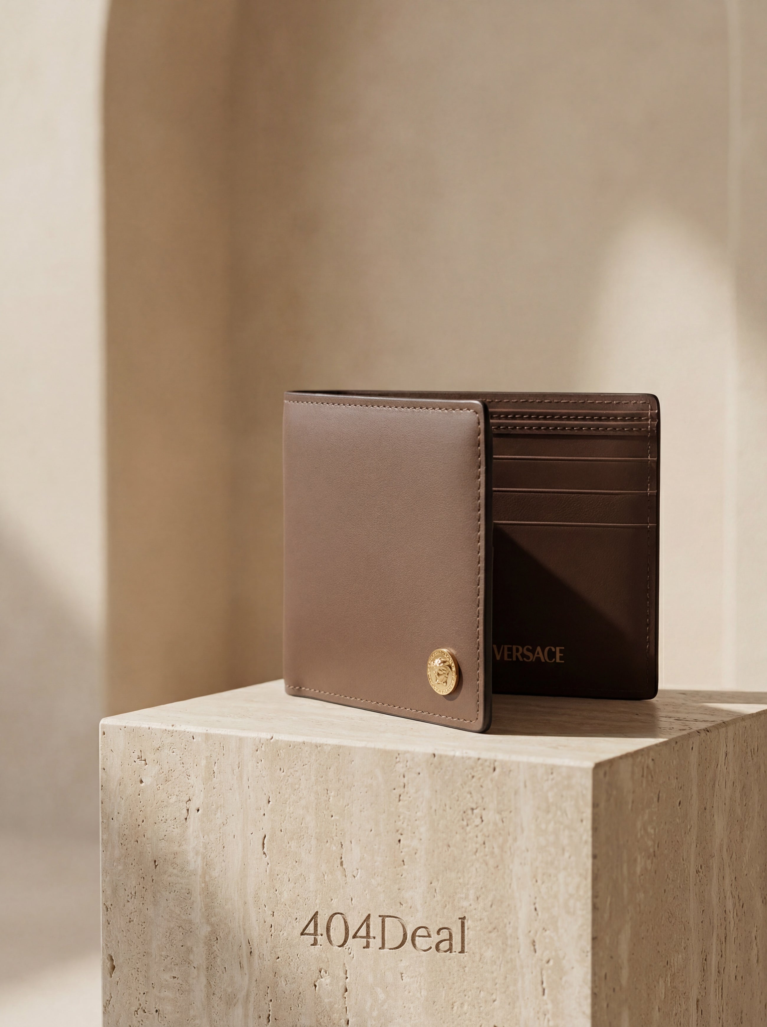 Versace Leather Bifold Wallet