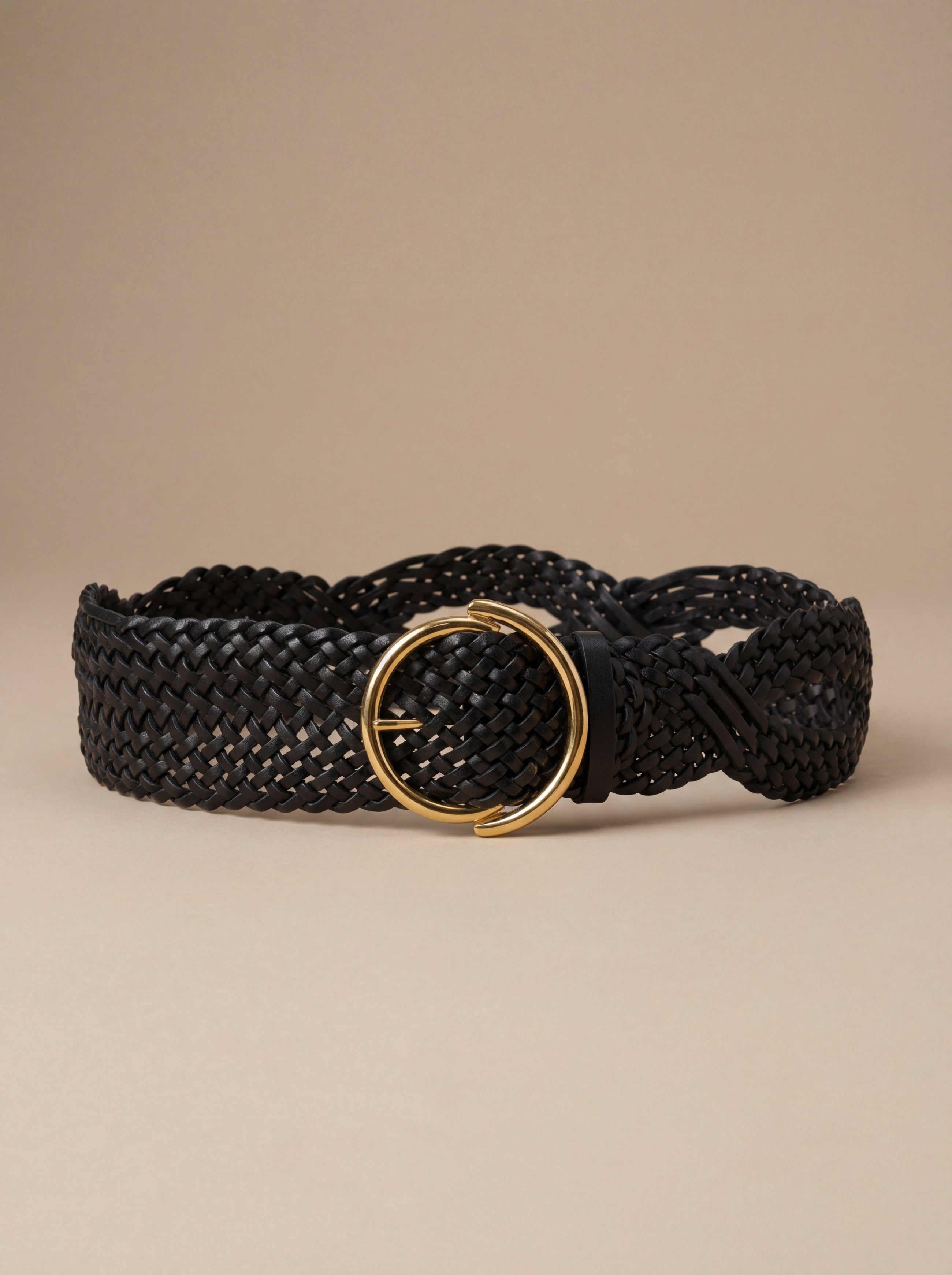 Ceinture standard Etro en cuir noir