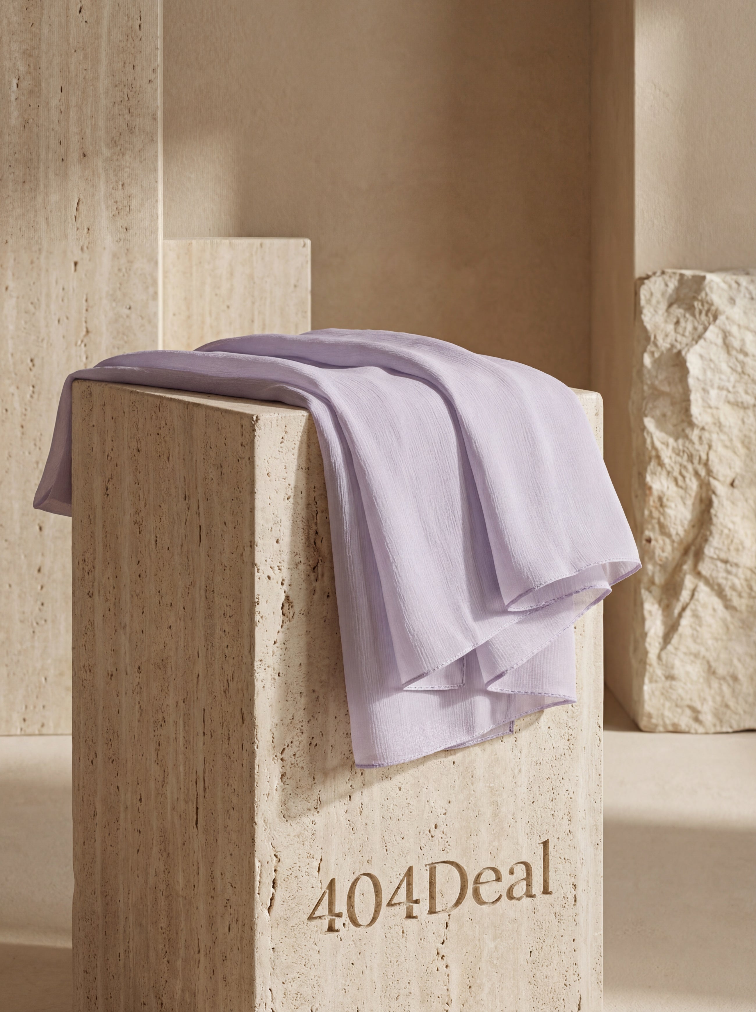 Châle rectangulaire en soie violette Dolce & Gabbana