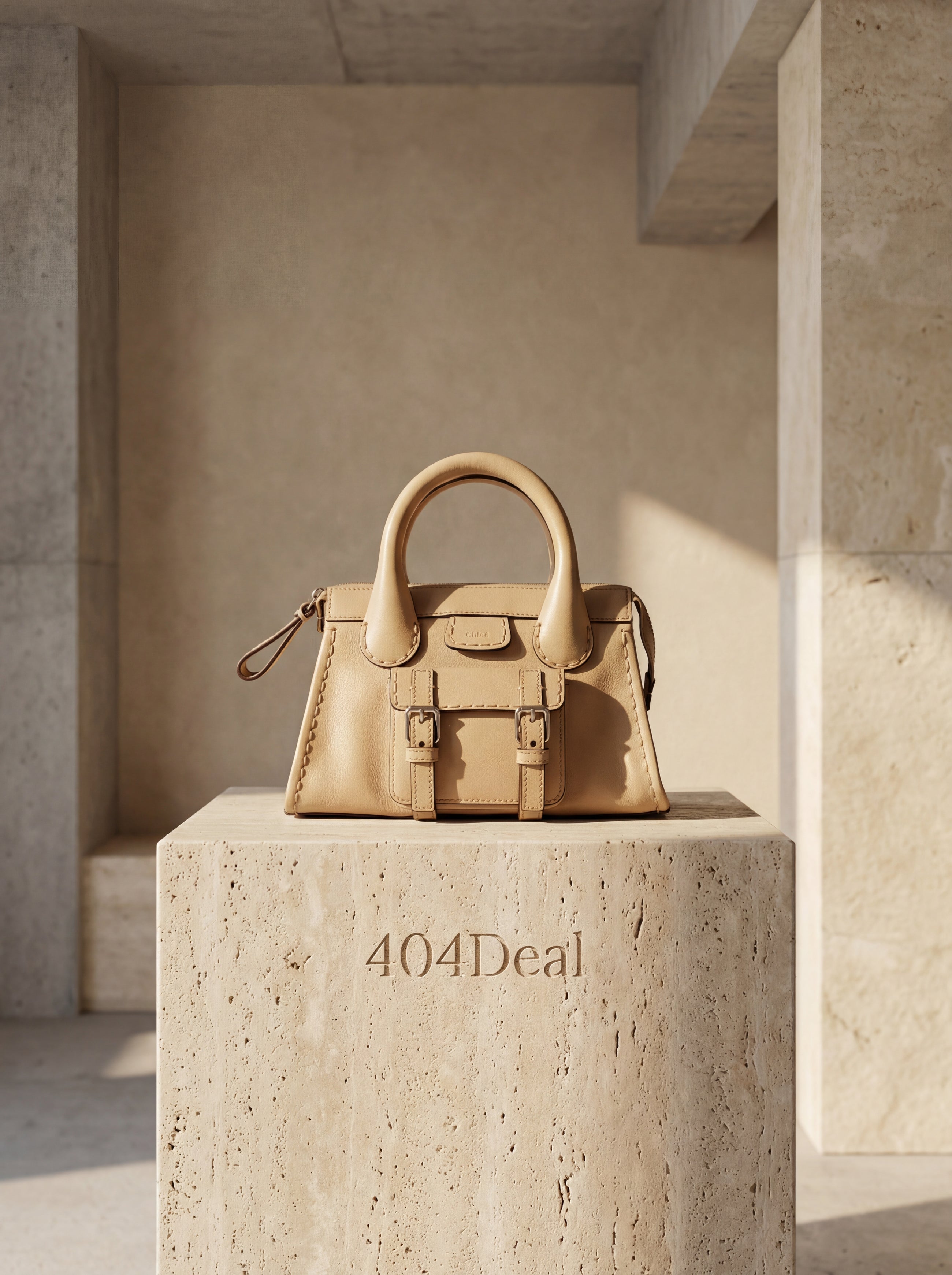 Chloé Beige Leather Handbag