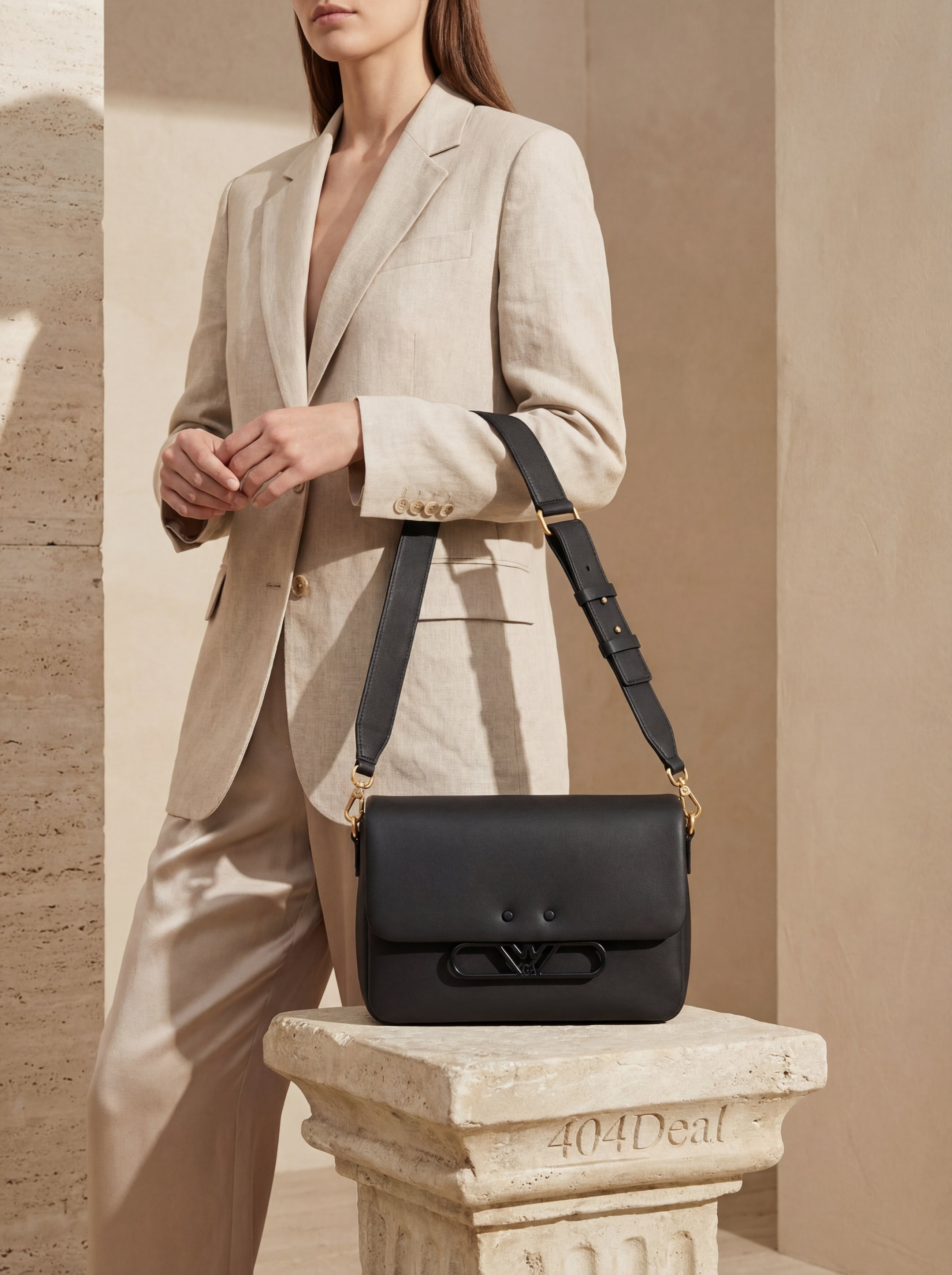 Emporio Armani Bovine Leather Crossbody Bag