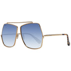 Lunettes de soleil métalliques Max Mara dorées