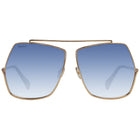 Lunettes de soleil métalliques Max Mara dorées