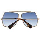 Lunettes de soleil métalliques Max Mara dorées