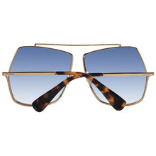 Lunettes de soleil métalliques Max Mara dorées