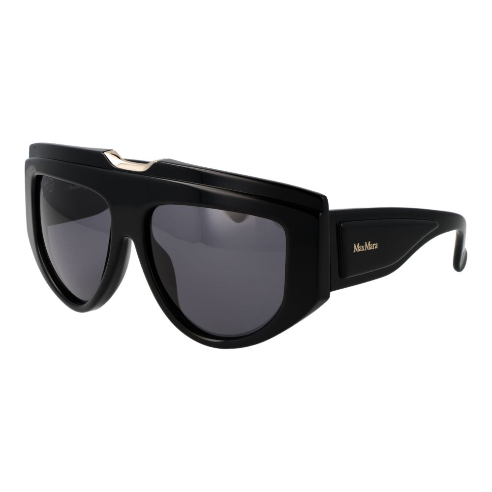 Lunettes de soleil en acétate Max Mara noires