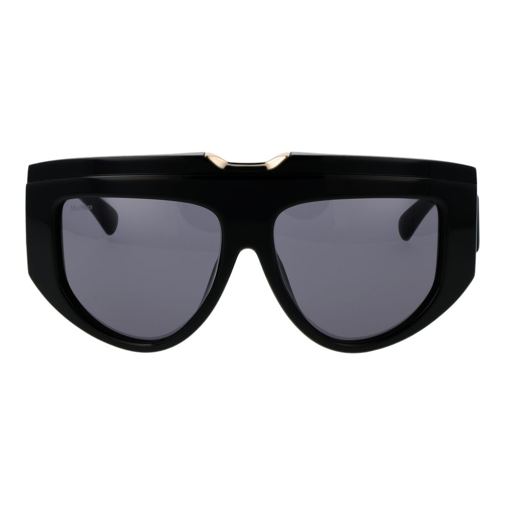 Lunettes de soleil en acétate Max Mara noires