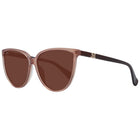 Lunettes de soleil en plastique beige Max Mara