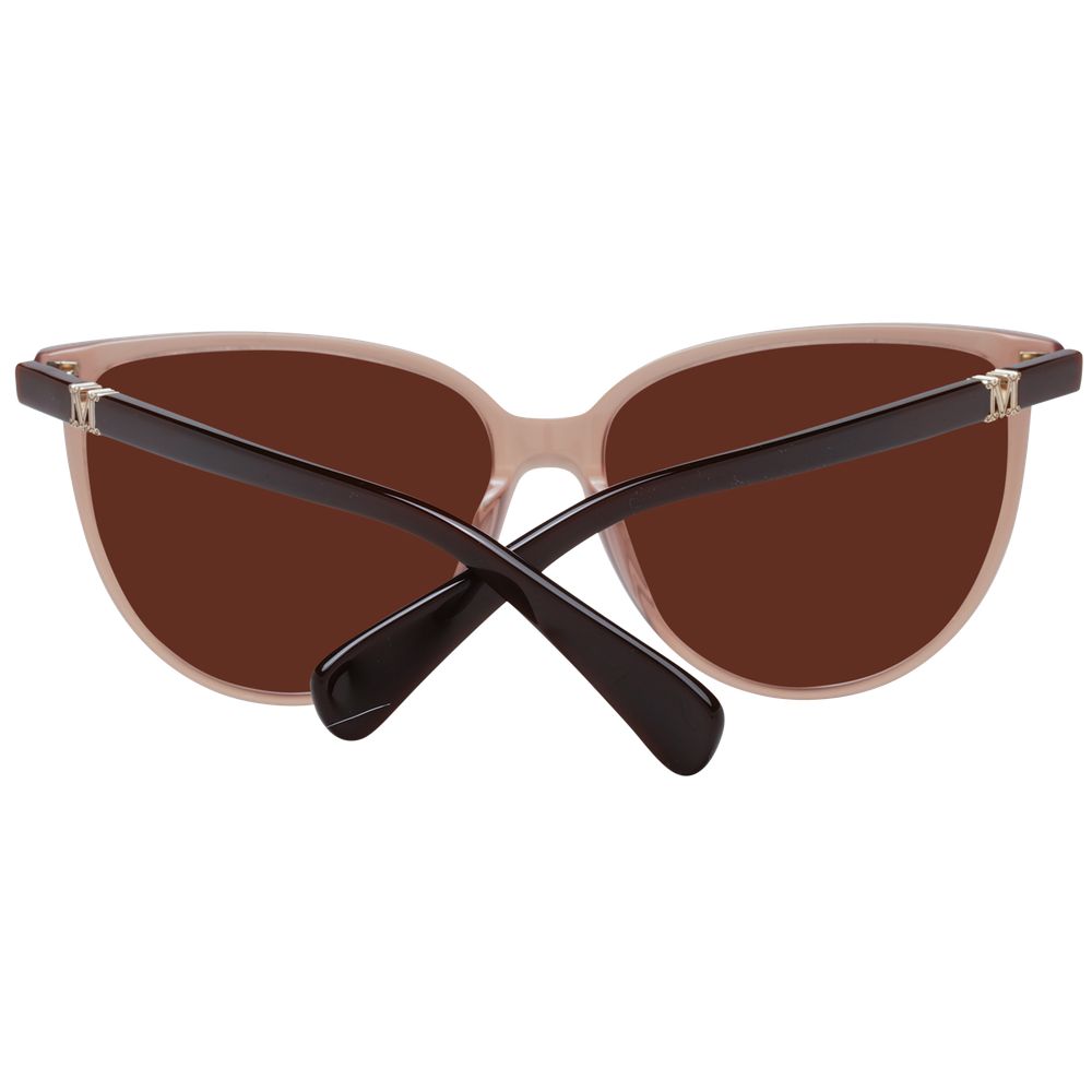 Lunettes de soleil en plastique beige Max Mara