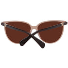 Lunettes de soleil en plastique beige Max Mara