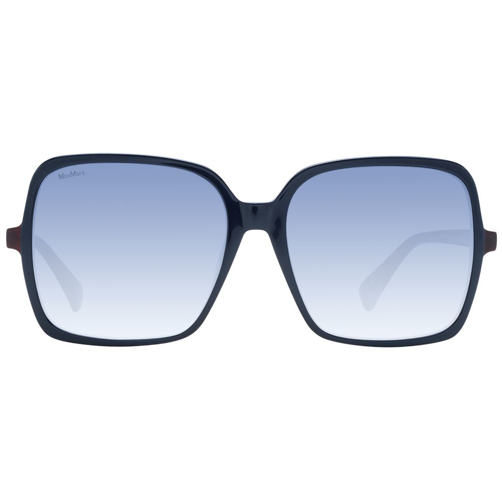 Lunettes de soleil en plastique bleues Max Mara