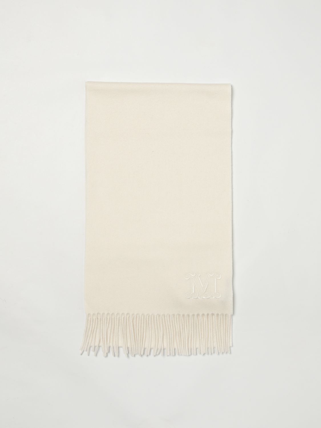 Max Mara Cashmere Scarf in White