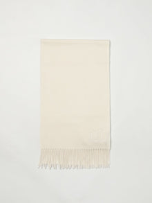 Max Mara Cashmere Scarf in White