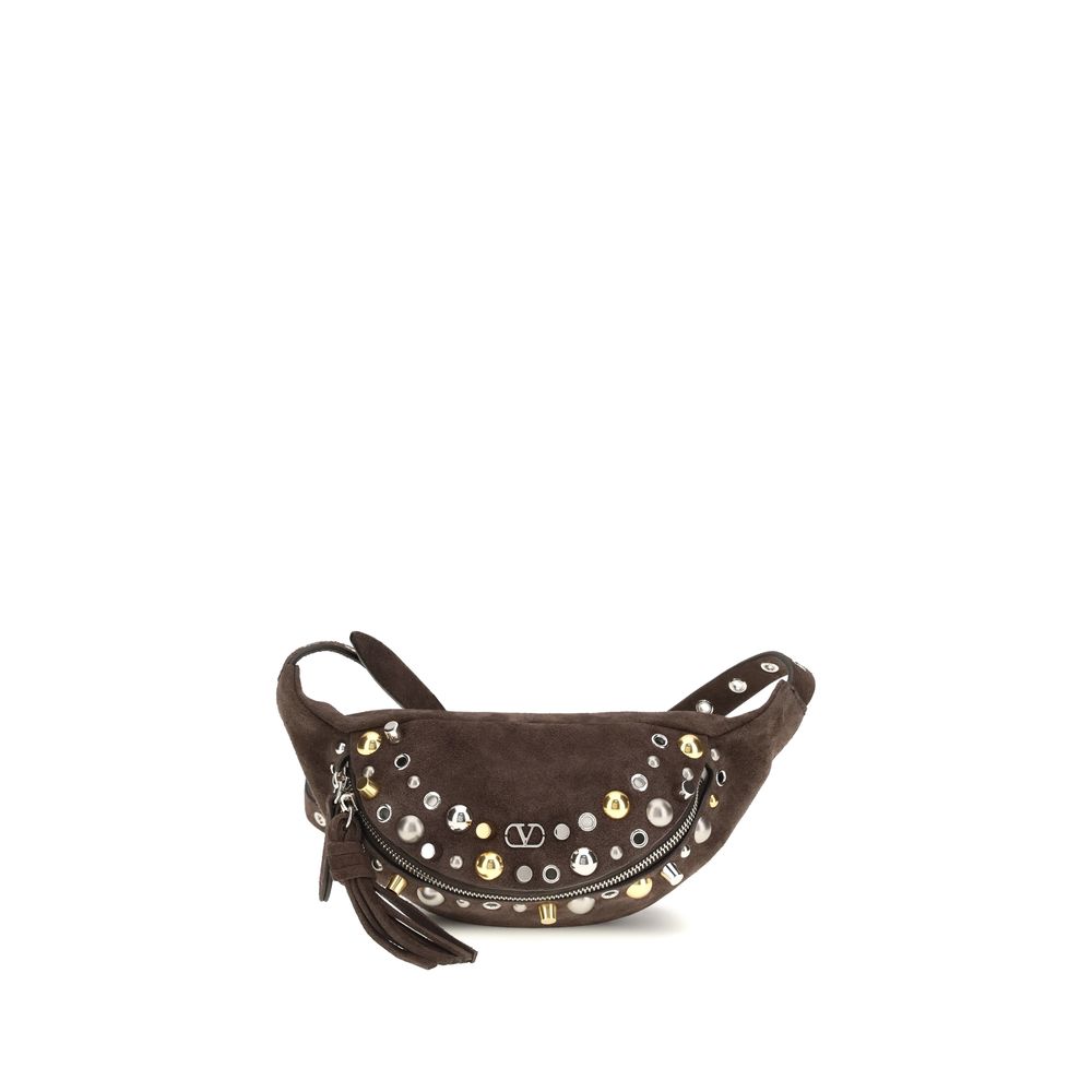 Brown Suede Shoulder Bag