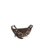 Brown Suede Shoulder Bag