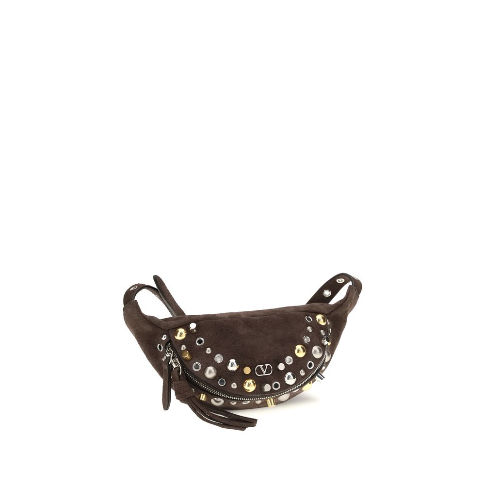 Brown Suede Shoulder Bag
