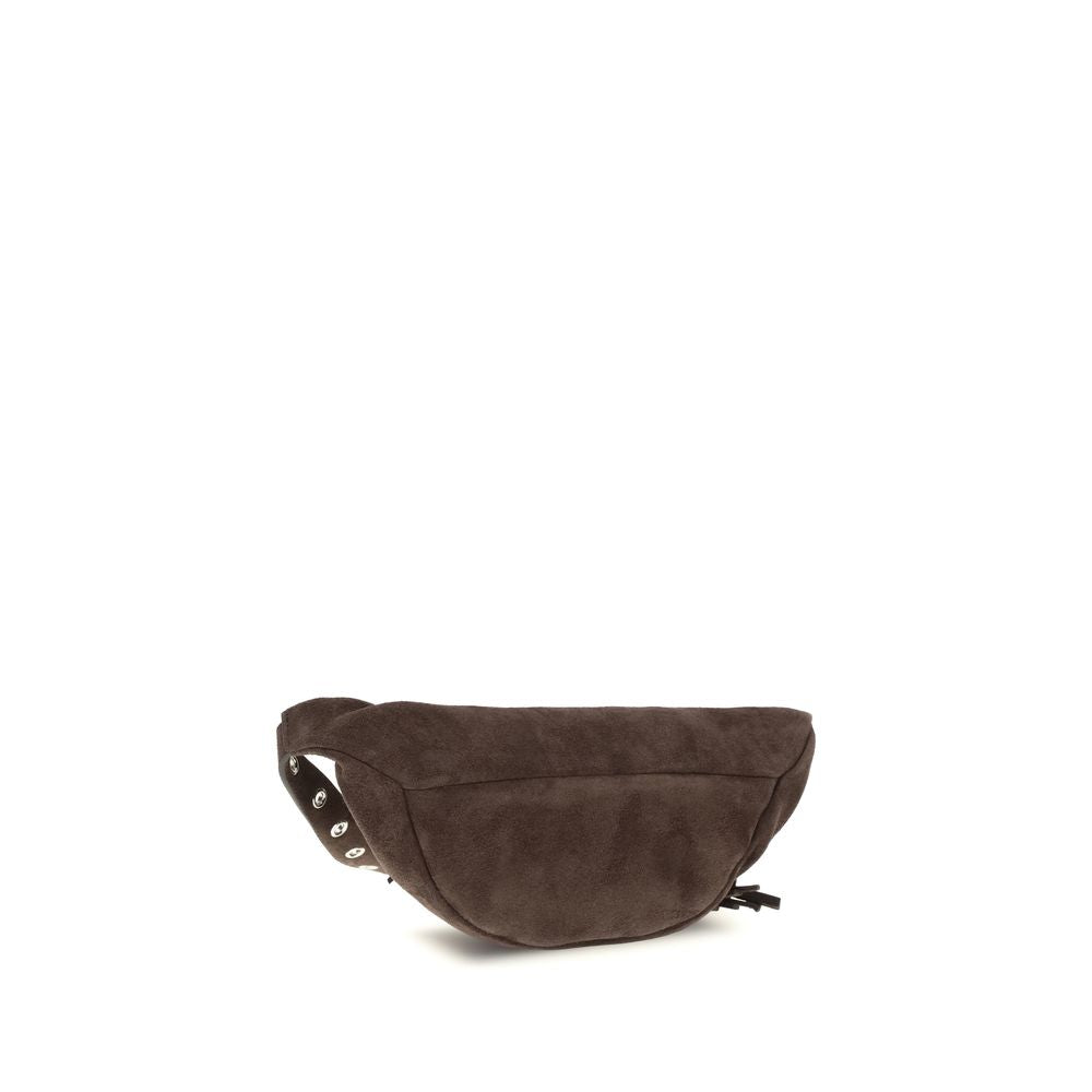 Brown Suede Shoulder Bag