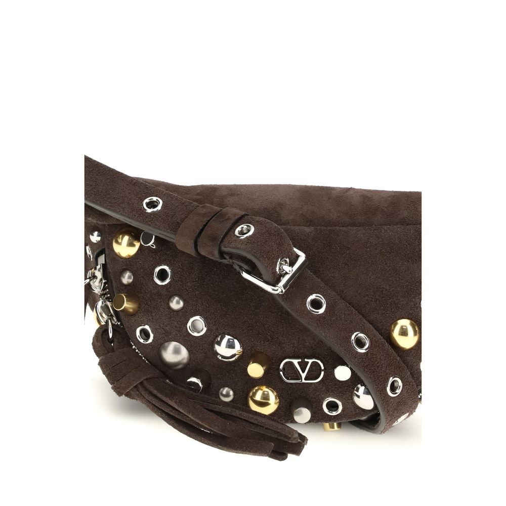 Brown Suede Shoulder Bag