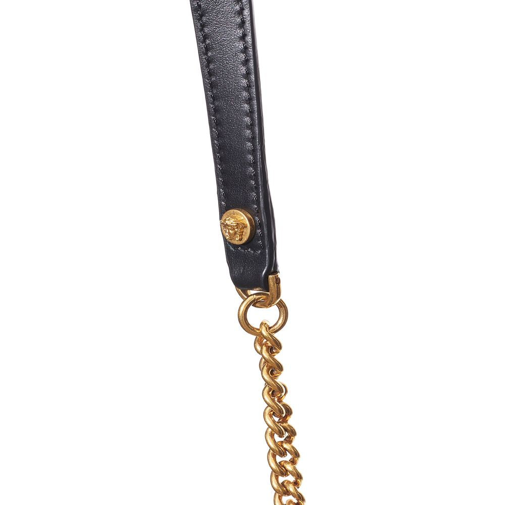 Leather Shoulder Bag – Black