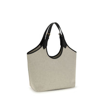 Versace La Medusa Shoulder Bag in Beige Cotton