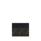 Portefeuille Fendi en cuir de veau Bos Taurus marron