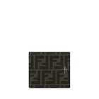 Fendi Calf Leather Bos Taurus Wallet in Brown