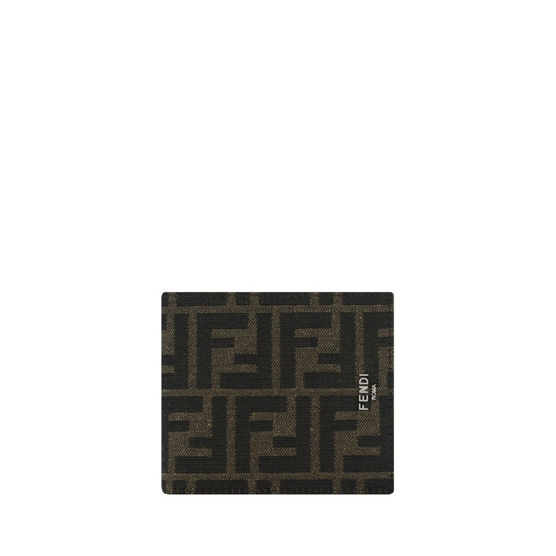 Fendi Calf Leather Bos Taurus Wallet in Brown