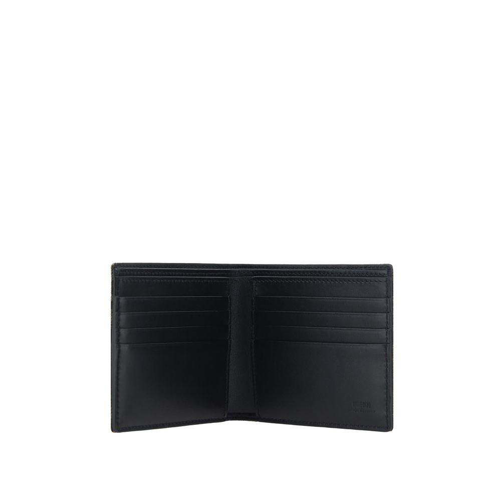 Fendi Calf Leather Bos Taurus Wallet in Brown