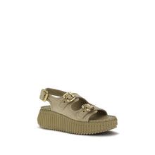 Chloé — Sandales Compensées Nama en Cuir de Vachette