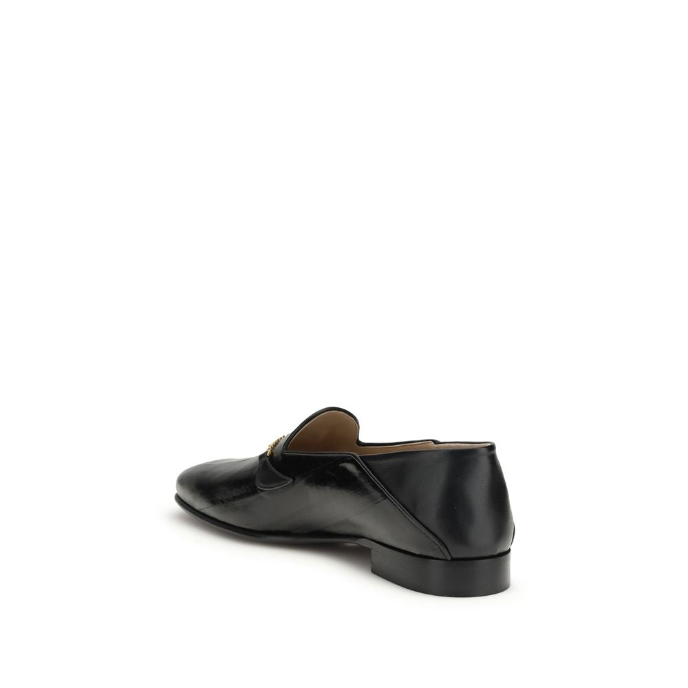 Black Leather Loafers