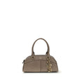 Grey Leather Handbag