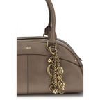 Grey Leather Handbag