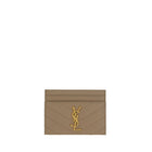 Saint Laurent Calf Leather Bos Taurus Wallet in Brown