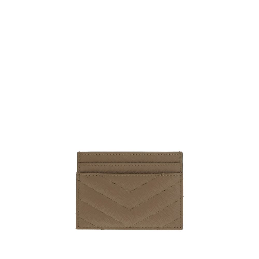 Saint Laurent Calf Leather Bos Taurus Wallet in Brown