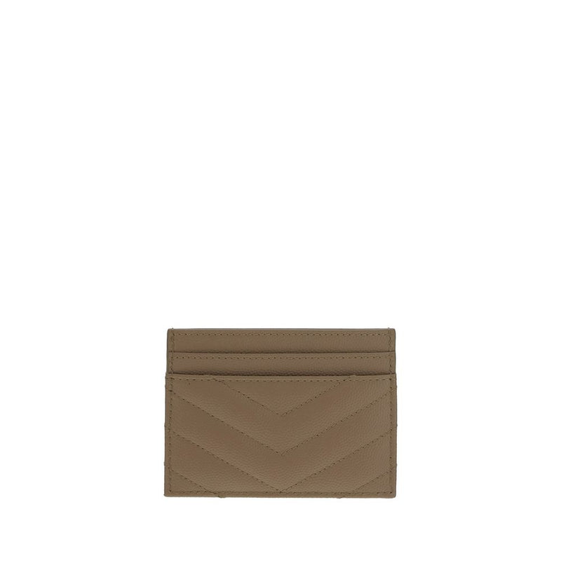 Saint Laurent Calf Leather Bos Taurus Wallet in Brown
