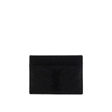Portefeuille Saint Laurent en cuir de veau Bos Taurus noir