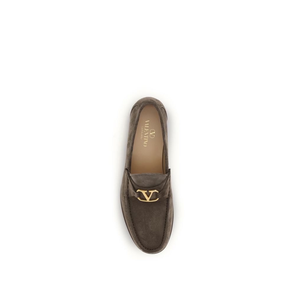 Brown Calf Leather Bos Taurus Slip-On Loafers