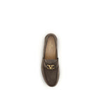 Brown Calf Leather Bos Taurus Slip-On Loafers