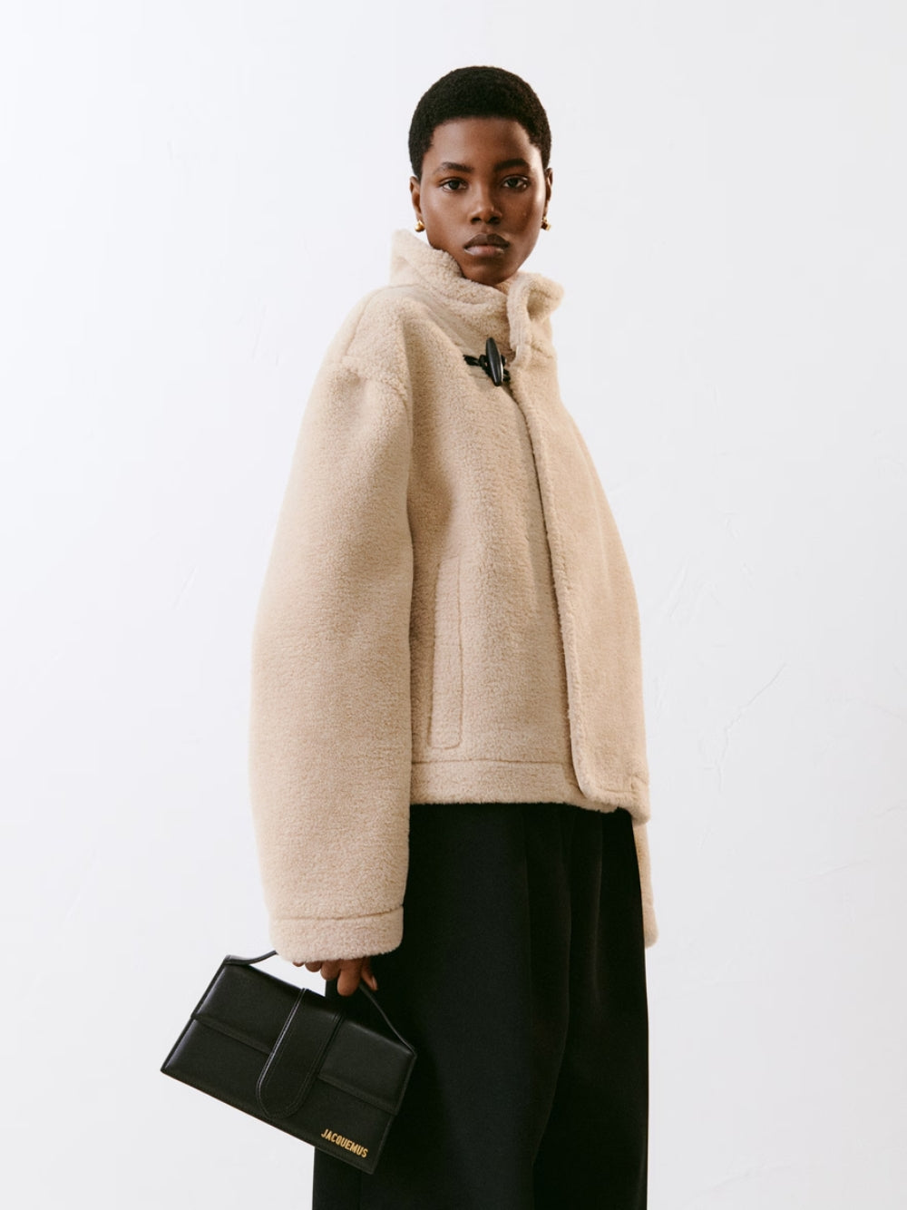 Sac à main Le Grand Bambino en cuir noir