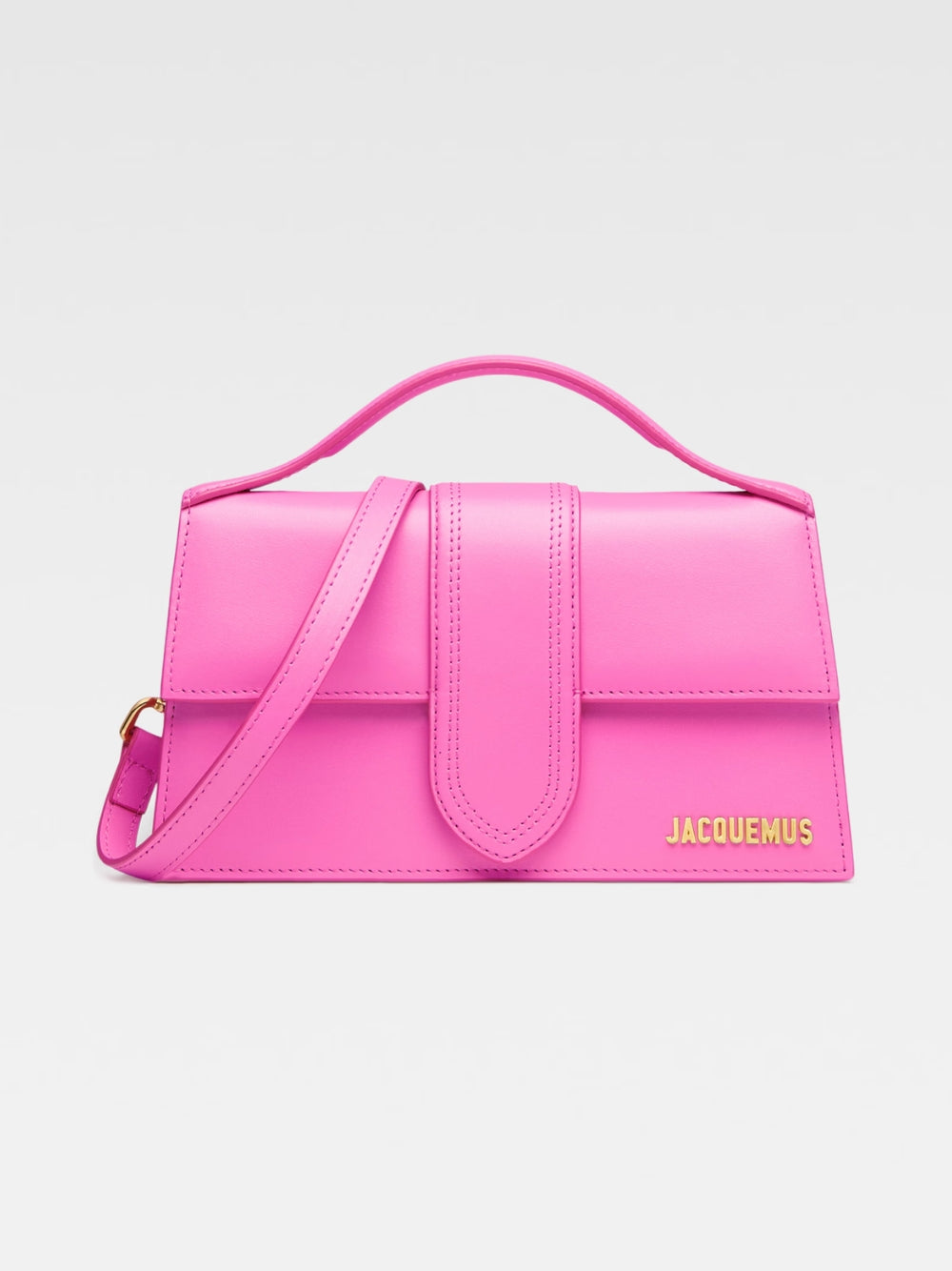Pink Leather Crossbody Bag