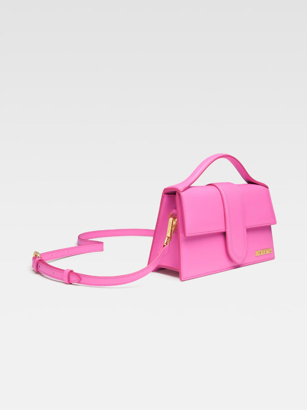 Pink Leather Crossbody Bag