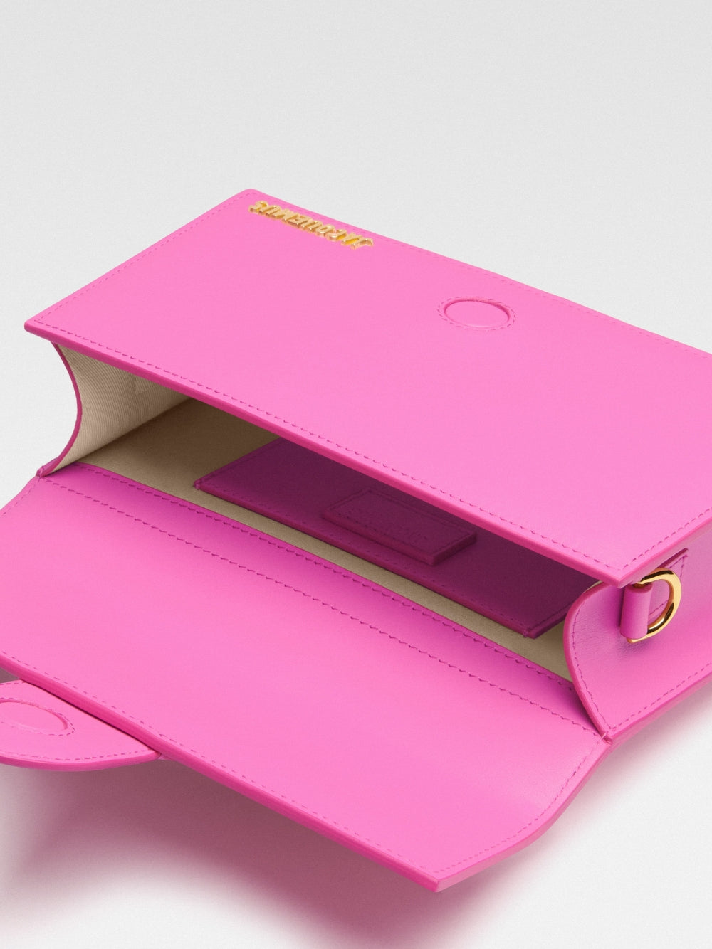 Pink Leather Crossbody Bag
